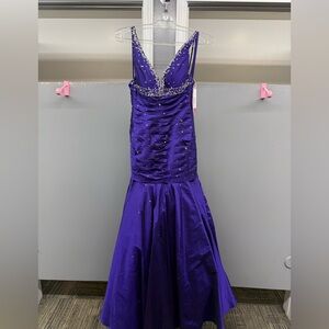 MORI LEE SZ-0 8445 PURPLE PROM/FORMAL/PAGENT DRESS